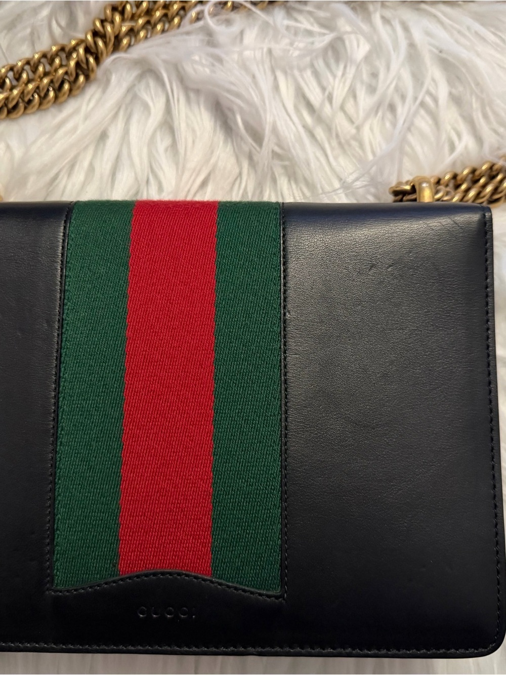 GG Medium Peony Chain Shoulder and Crossbody Leather Bag Limited Edition - Picture 7 of 16